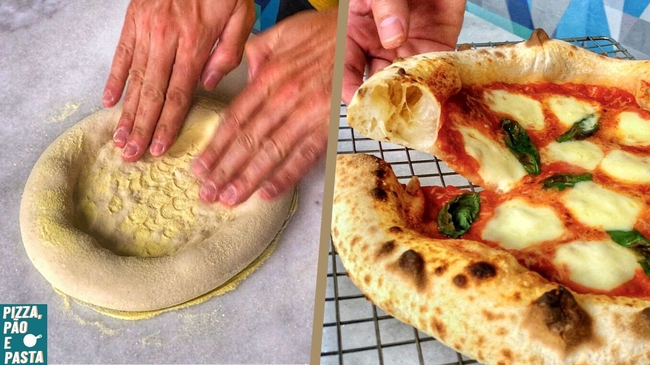 Como abrir massa de pizza na mão | Napolitana e Longa Fermentação