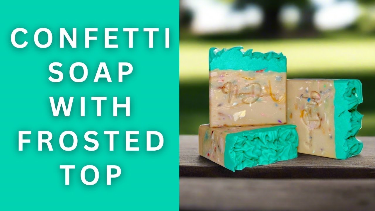 Confetti Cold Process Soap Making | New Dawnz Soapery - YouTube