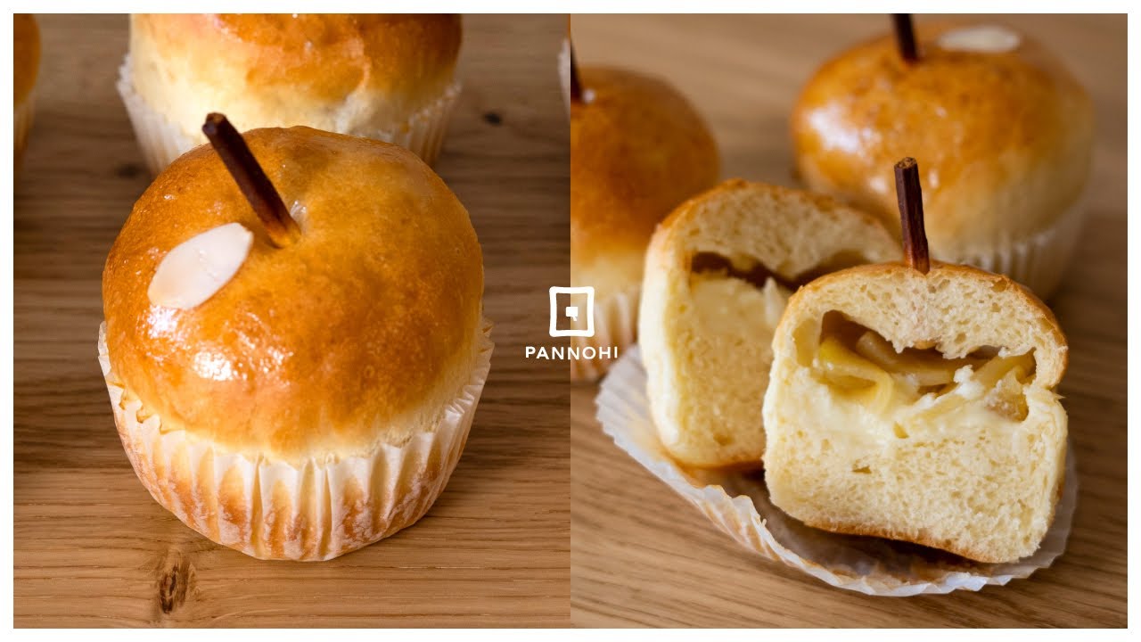 Cute apple shape! How to make apple bread (3 min ver) - YouTube