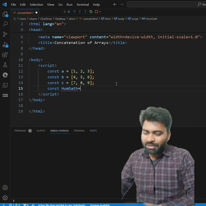 Concatenation of arrays in javascript shorts javascript array 