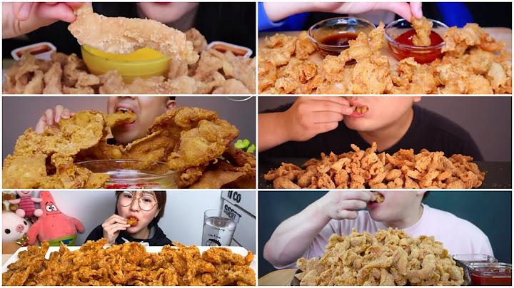 BEST ASMR MUKBANG CRISPY CHICKEN SKIN/ KULIT AYAM 🐔🤩🤤