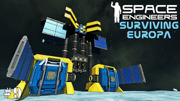 Space Engineers Surviving Europa: Redesigning The Drill Station With Modular Cargo EP9