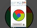 How to very easily draw Google Chrome logo in computer. #shorts #google #chrome #logo #shortsfeed