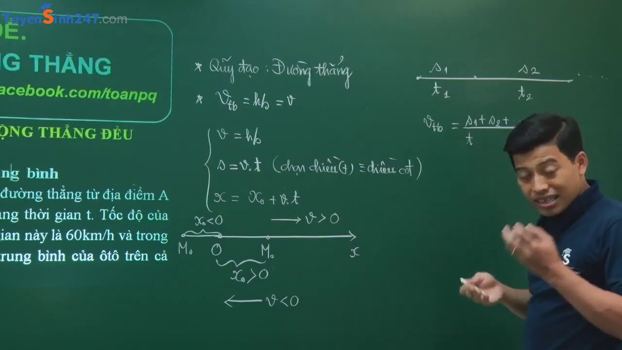 BÀI TẬP CHUYỂN ĐỘNG THẲNG ĐỀU - VẬT LÍ 10 - Thầy Phạm Quốc Toản