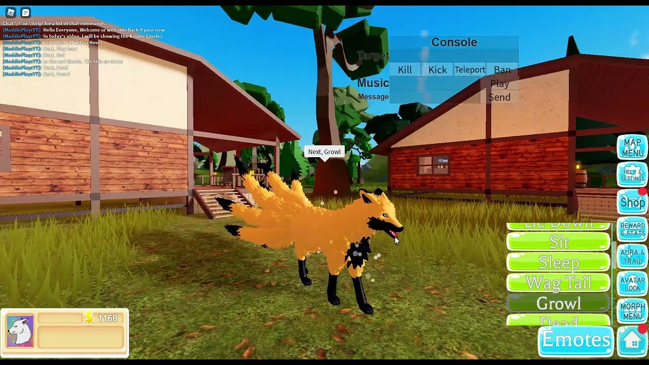 (Roblox/Farm Word) **Showing Kitsune Emotes**