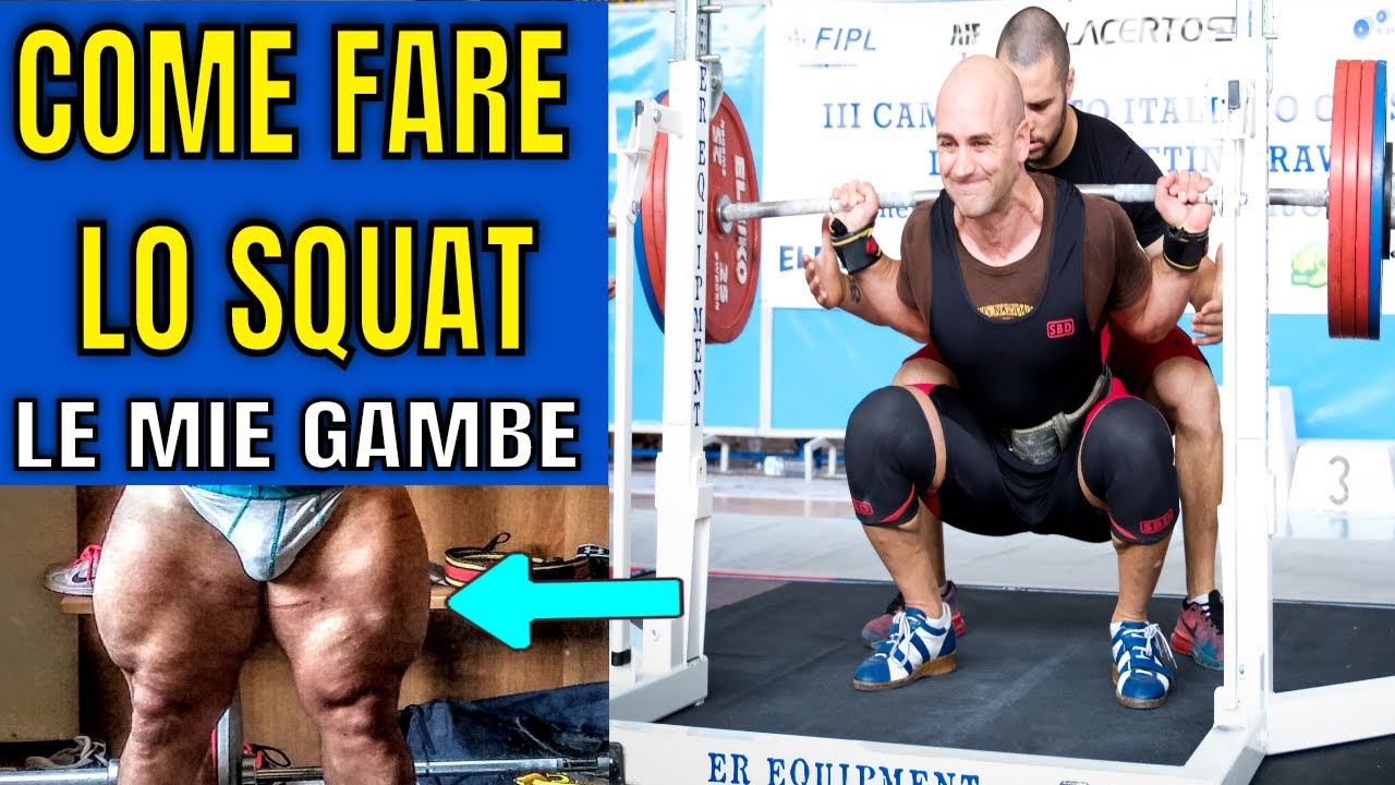 COME FARE LO SQUAT CON IL BILANCIERE