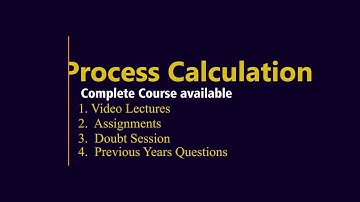 Process Calculation : Chemical GATE 2021 at engenius.in