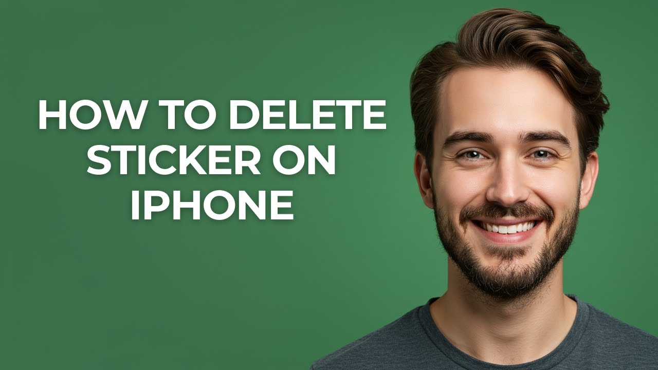 Def Deleted Sticker How To Delete Sticker On iPhone - GUIDE! - YouTube