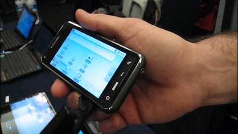 Intel Moorestown Smartphone running Android