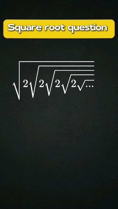 The SECRET Trick to Solving Nested Square Roots Revealed! #maths - YouTube