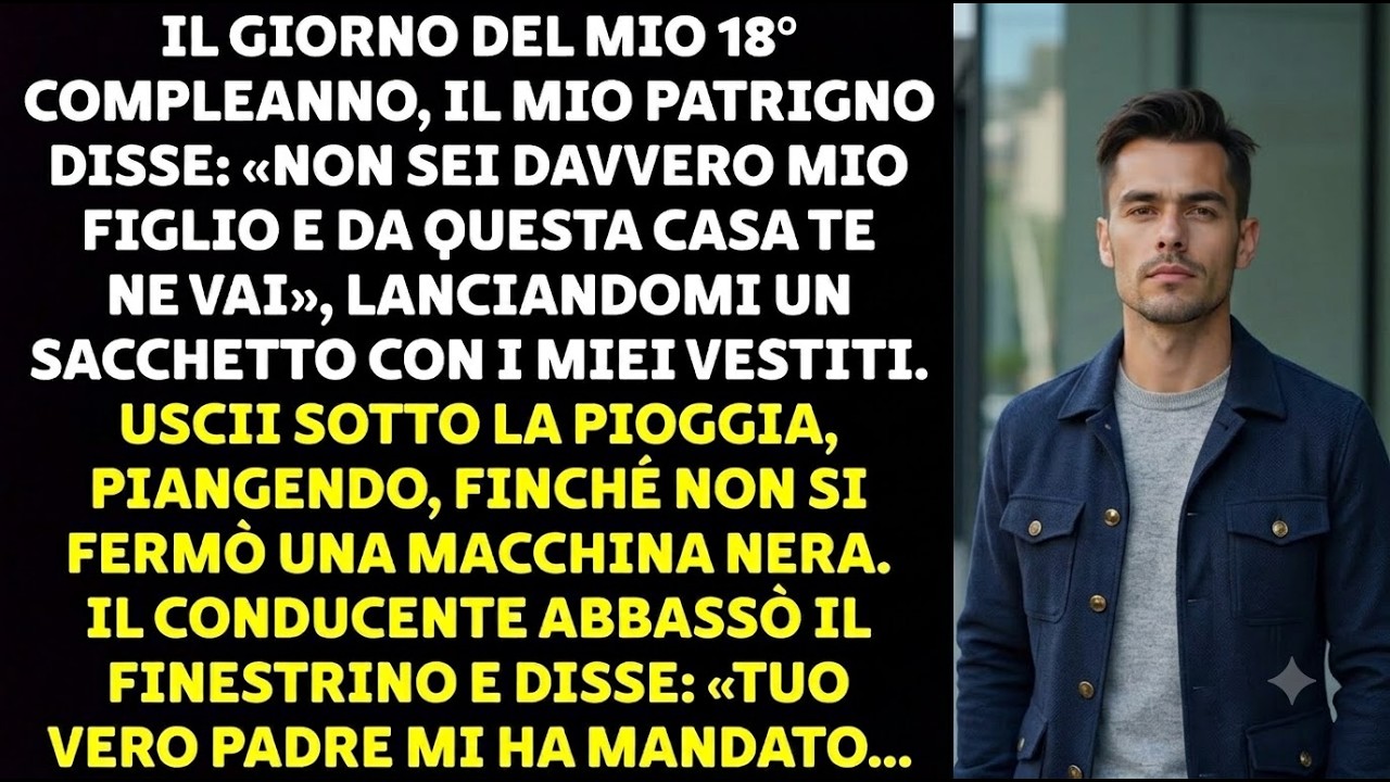 Sul tavolo c'erano ancora le candeline spente e i palloncini della mia festa quando mio patrigno si alzò, afferrò una busta di plastica piena dei miei vestiti e la gettò ai miei piedi. “Non sei...