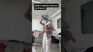 Kucaktan inmeyen bebek mi😩 #bebekvideo #keşfetbeniöneçıkar #2bebek #kefşet #keşfet