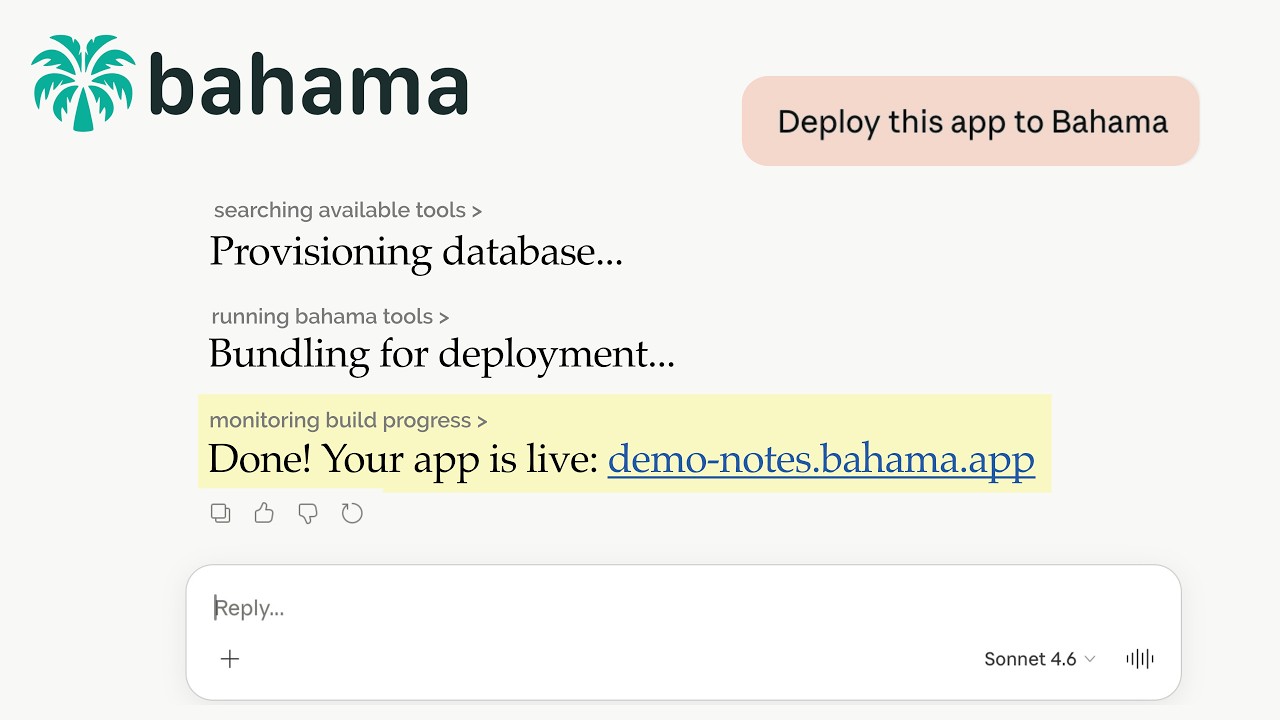 Bahama — demo video