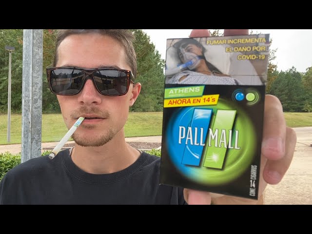 Smoking a Pall Mall Athens Nightfall Flavored Cigarette - Review