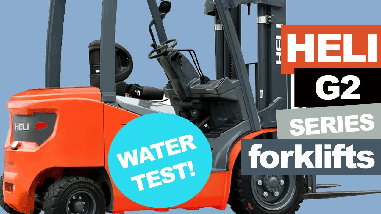 HELI FORKLIFT new lithium battery model and watertest! YouTube