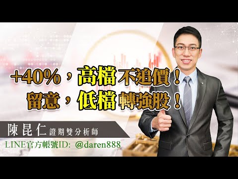 2021.04.09 陳昆仁 分析師【+40%，高檔不追價！留意，低檔轉強股！】