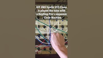 DIY EMS Synthi VCS Clone is played the tune with a KeyStep Pro