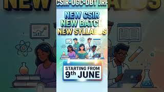 𝐂𝐒𝐈𝐑-𝐔𝐆𝐂-𝐃𝐁𝐓 𝐉𝐑𝐅 𝐍𝐞𝐰 𝐁𝐚𝐭𝐜𝐡 𝐒𝐭𝐚𝐫𝐭𝐬 𝟗𝐭𝐡 𝐉𝐮𝐧𝐞! 𝐍𝐞𝐰 𝐒𝐲𝐥𝐥𝐚𝐛𝐮𝐬 & 𝐂𝐥𝐚𝐬𝐬𝐞𝐬