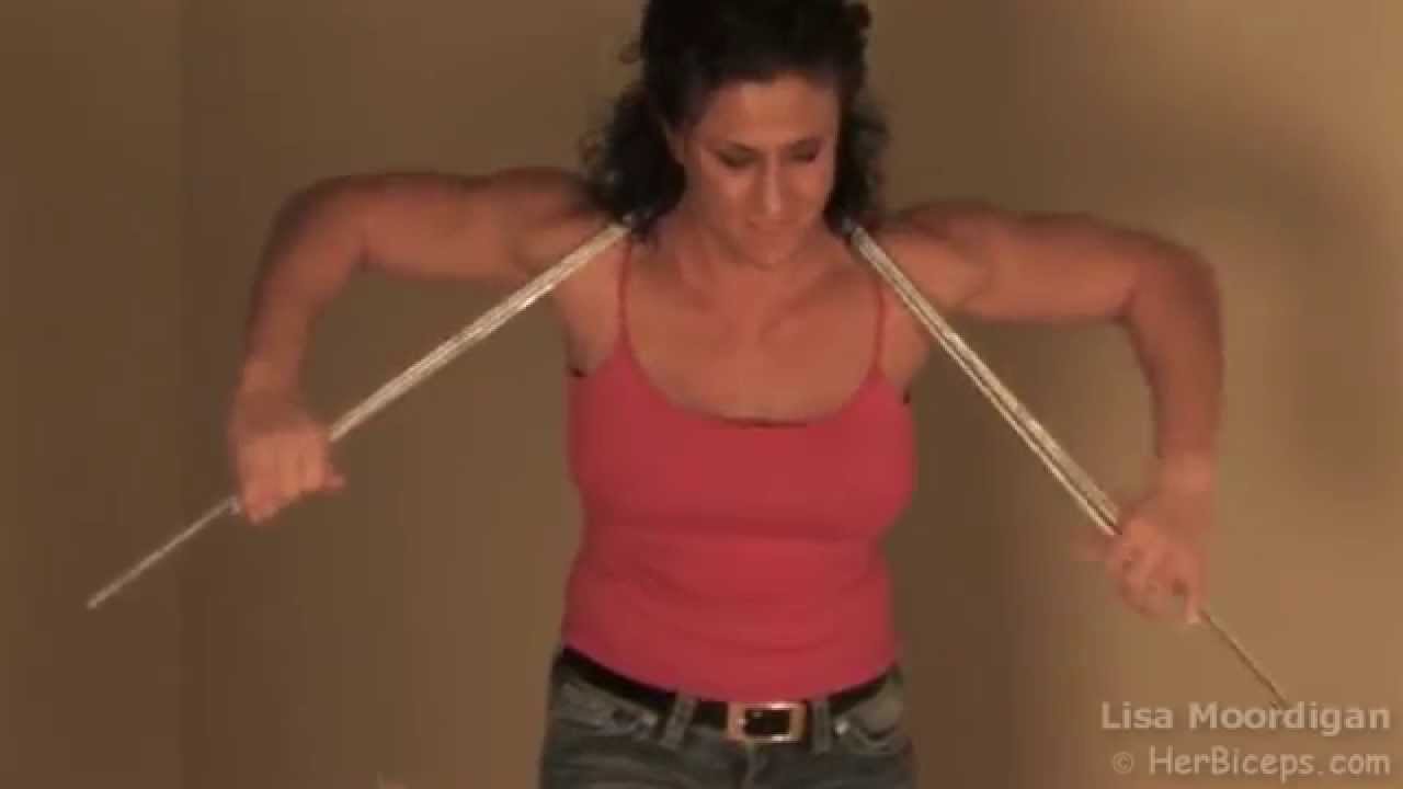 Woman Bending Iron Around Her Neck YouTube