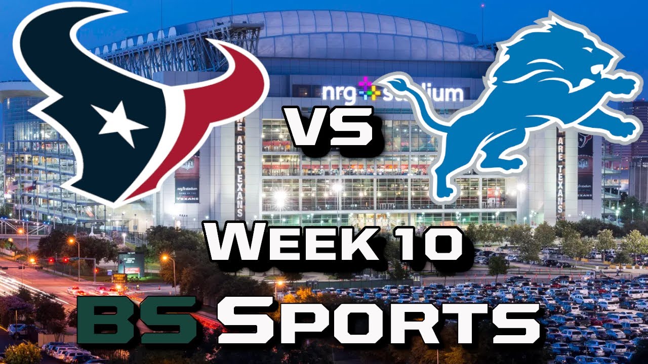 Texans vs Lions NFL week 10 LIVE REACTION - YouTube