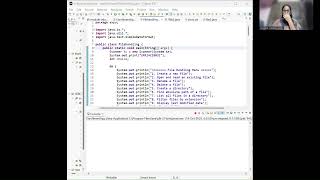 Ex.9 Input / Output Handling using Java----basic operations