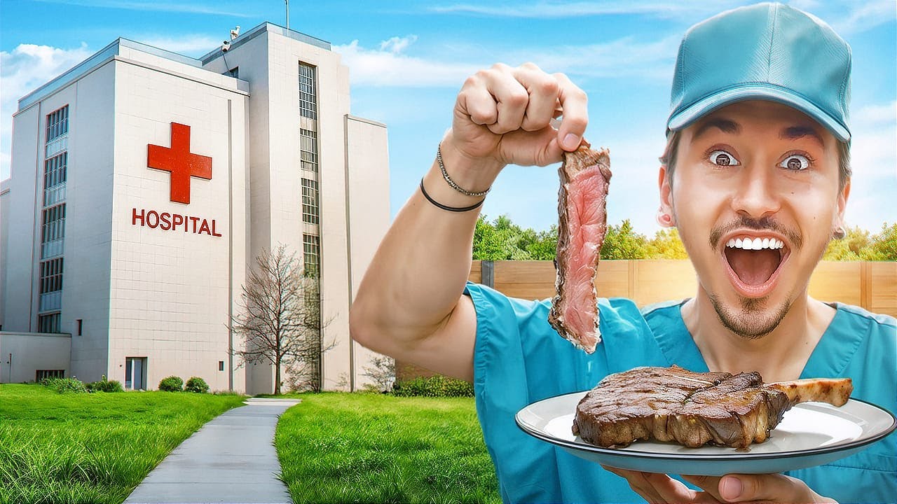 Eating At Hospitals For 24 Hours… (This was sketchy)