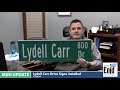 Mini update  lydell carr drive signs installed