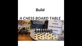 Upcycled Chess Board Table: Better done than perfect