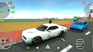 Taxi Driving Dodge Challenger In Car Simulator 2-Ultra Graphics Gameplay. screenshot 5