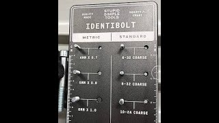 Nut and Bolt Identifier - Must Have Tool for your Shop - Stupid Simple Tools - Using a Threaded Die