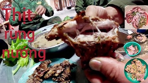 Thịt rừng nướng kẹp tre em nó ngọt nước - nhịp sống tây bắc TV