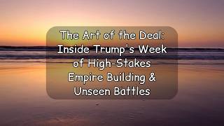 The Art of the Deal: Inside Trump's Week of High-Stakes Empire Building & Unseen Battles