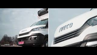 IVECO рефрижераторный фургон для перевозки полутуш на крюках. Тушевоз