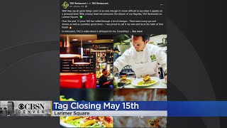 TAG Restaurant In Larimer Square Closing Its Doors