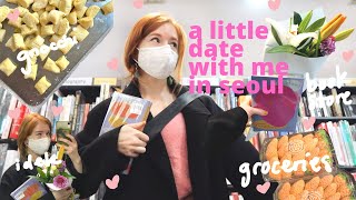 go on a date with me in seoul, korea (please) | bookstore, grocery shopping VLOG