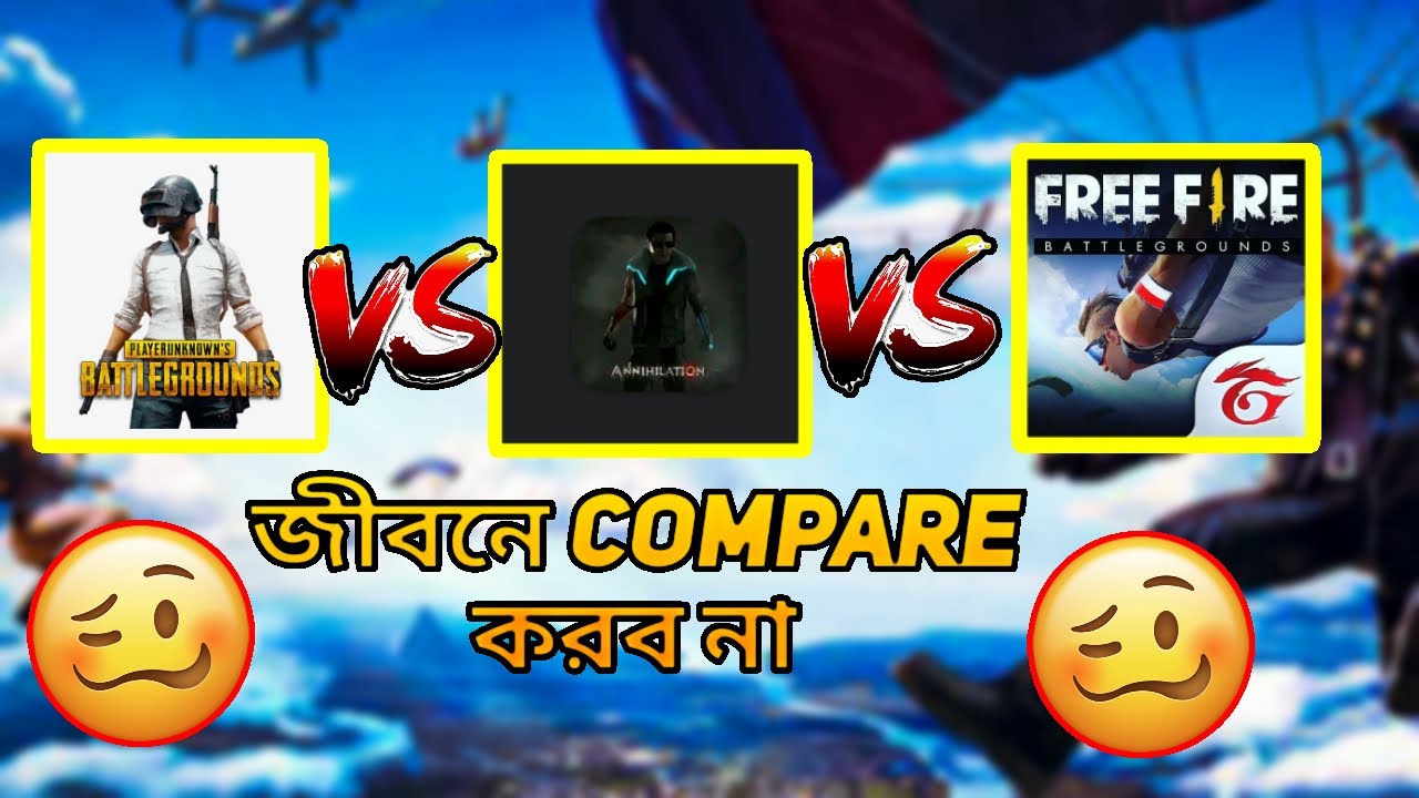 Pubg Vs Annihilation Vs Free fire😠||WHICH IS THE BEST GAME||Annihilation gameplay||Annihilation bd