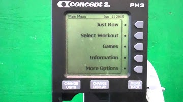Setting Undefined rest times on Concept 2 Rower