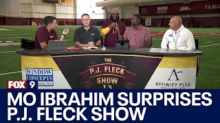 Former Gophers star Mo Ibrahim makes surprise visit on P.J. Fleck Show