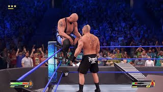 Recreated Iconic Brock Lesnar & Big show Ring Collapse - WWE 2K22 screenshot 5