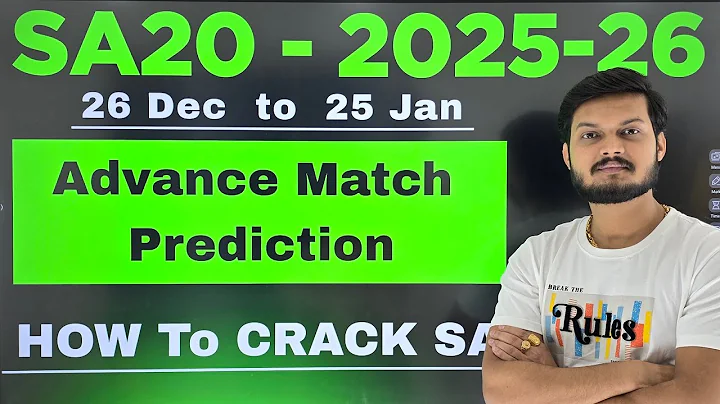 Sa20 2025-26 prediction, sa20 2025-26 advance match prediction, sa20 match prediction