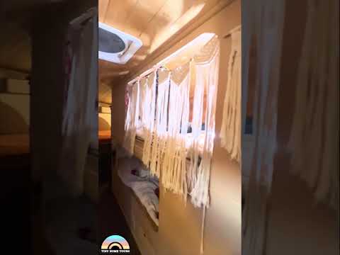 Could You Live in this School Bus Tiny Home? #shorts