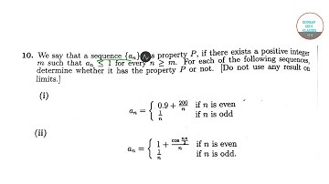 TEST OF MATHEMATICS PART 1 SUBJECTIVE SOLUTION ISI BSTAT/BMATH/MSQE/MSTAT/MMATH 9836793076