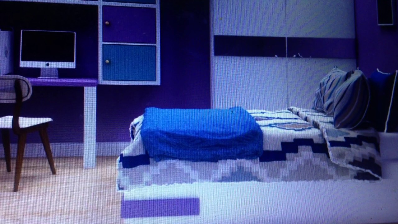 Describe the bedroom YouTube