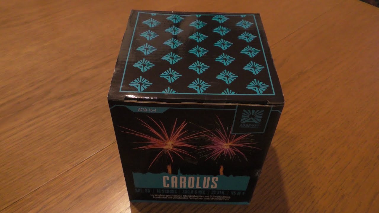 Argento Carolus | breite Zerleger | tolle Farben | Neuheit 2021 | Silvester | Feuerwerk