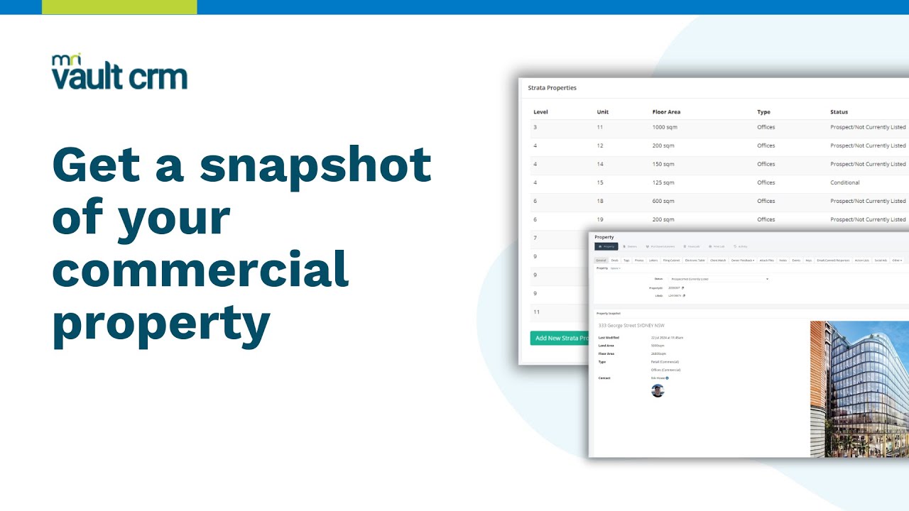 MRI Vault Commercial CRM - Track and List Any Property Type - YouTube