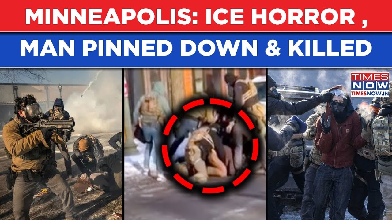 Minneapolis Shooting: ICE Agents Pin Down, Kill Man During Immigration Crackdown| Protests On Cam