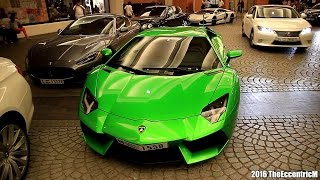 Lamborghini Aventador LP700-4 with Candy Apple Green Wrap in Dubai!