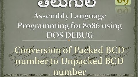 09_Packed BCD to Unpacked BCD number