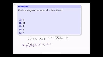 Labtube-(Math 1229)-Test 1 Review: Question 04: Length of vectors