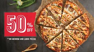 Deal of The Month - 50% Off on All Pizzas